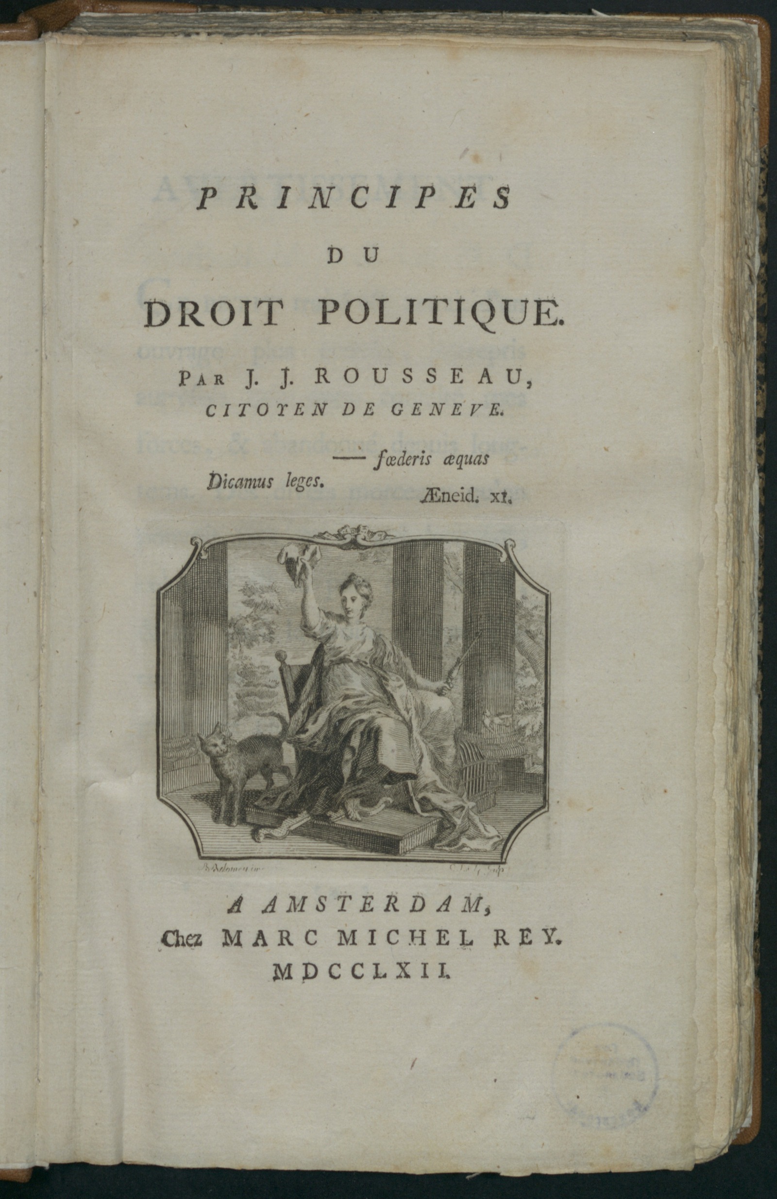 Изображение Principes du droit politique. / Par J.J. Rousseau, citoyen de Geneve
