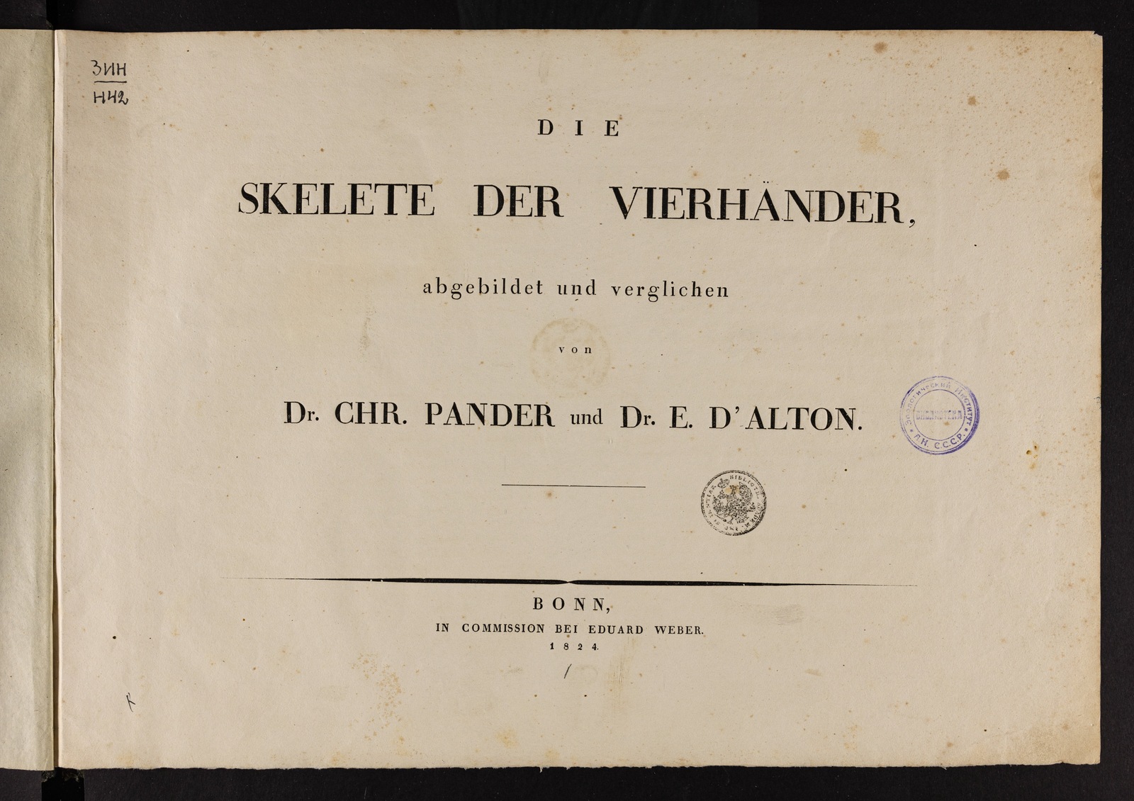 Изображение Die vergleichende Osteologie. Abt. 1, Lfg. 7